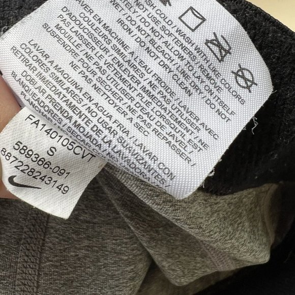 NIKE PRO DRI-FIT Women's Sz S Training Capri Cropped Tights Grey 589366-091 - Picture 5 of 7